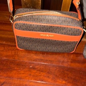 Orange and brown Michael Kohrs Cross body